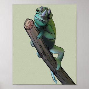Póster Chameleon de Cute Jackson