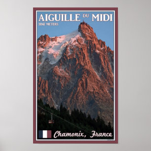 Póster Chamonix - Aiguille du Midi