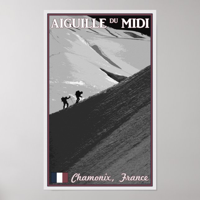 Póster Chamonix - Aiguille du Midi Arete (Frente)