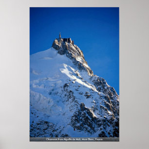 Póster Chamonix desde Aiguille de Midi, Mont Blanc, Franc