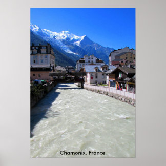 Póster Chamonix, Francia