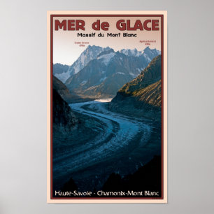 Póster Chamonix - Mer de Glace