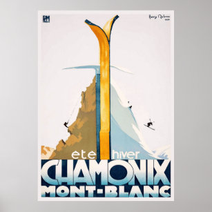 Póster Chamonix Mont Blanc