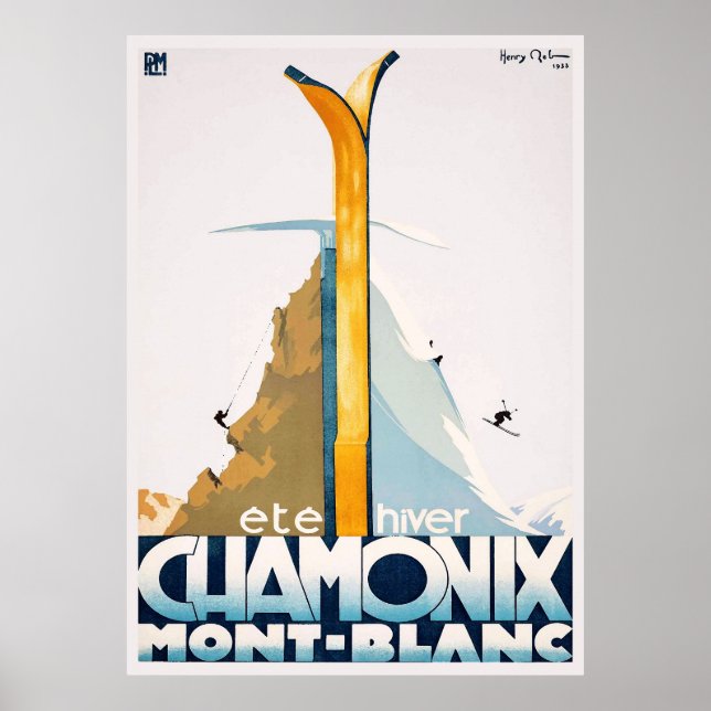 Póster Chamonix Mont Blanc (Frente)