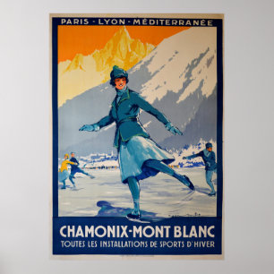 Póster Chamonix - Mont Blanc