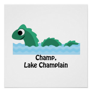 Póster Champ, lago Champlain