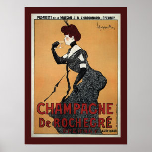 Póster Champagne De Rochegre ~ Leonetto Cappiello 1902