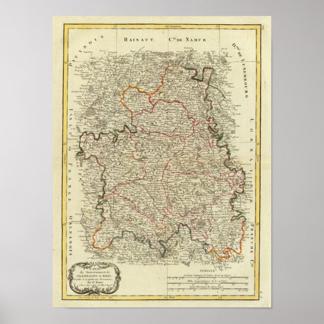 Póster Champagne, France (Frente)