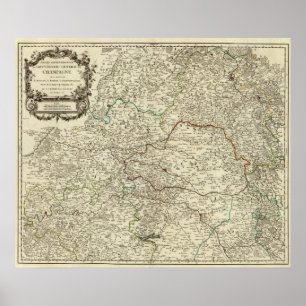 Póster Champagne, Francia 3