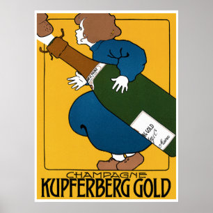 Póster Champagne Kupferberg Gold