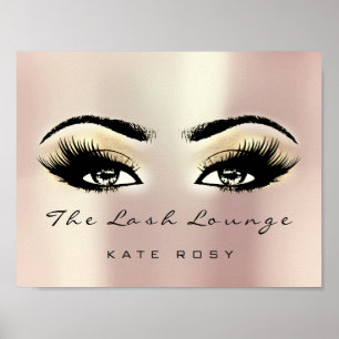 Póster Champaigne nombre maquillaje artista Beauty Studio