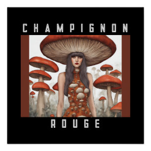 Póster Champignon Rouge