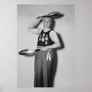 Póster Champion Swinger, años 30