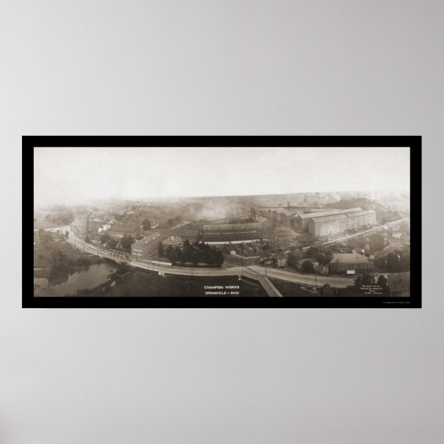 Póster Champion Works OH Photo 1907 (Frente)