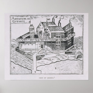 Póster Champlain's View of Quebec