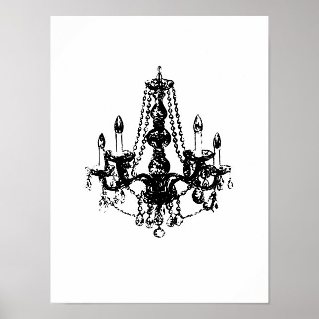 Póster Chandelier Elegance ~ Imprimir / Poster (Frente)