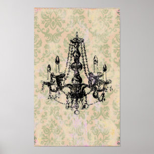 Póster Chandelier Elegance ~ Imprimir / Poster