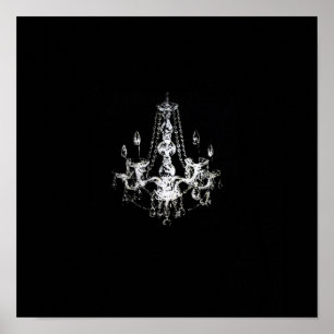 Póster Chandelier Elegance - Poster (opción de lienzo)