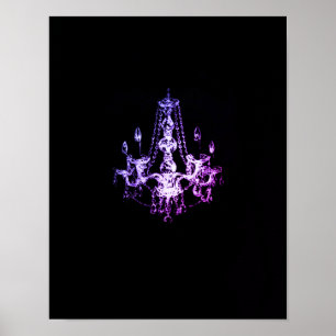 Póster Chandelier Elegance - Poster (opción de lienzo)