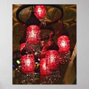 Póster Chandelier for sale, Khan el Khalili Bazaar,