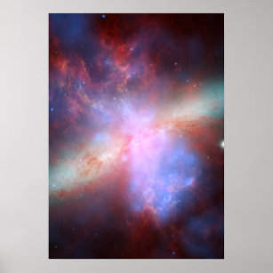 Póster Chandra:Hubble:Rayo X Spitzer:Visible:Infrarrojo