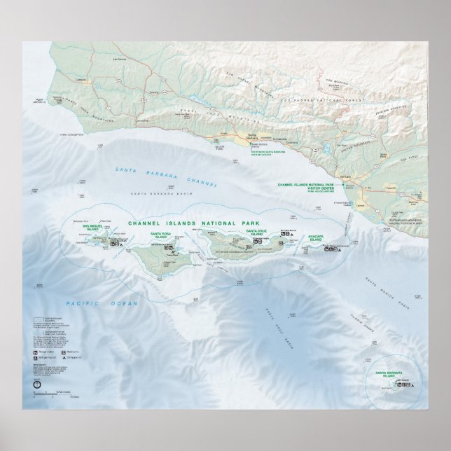 Póster Channel Islands National Park (Frente)