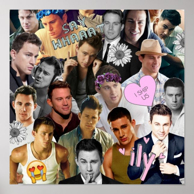 Póster Channing Tatum Collage (Frente)