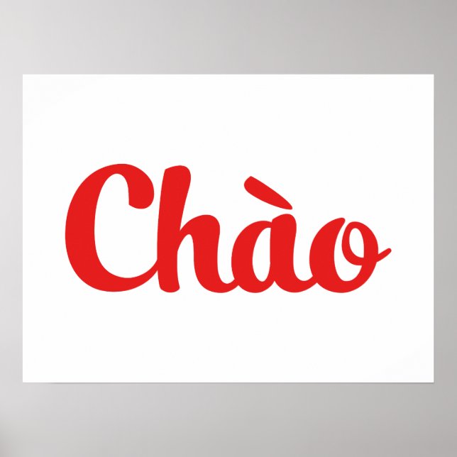 Póster Chào / Hola ~ Vietnam / Vietnamita / Tiang Viene (Frente)