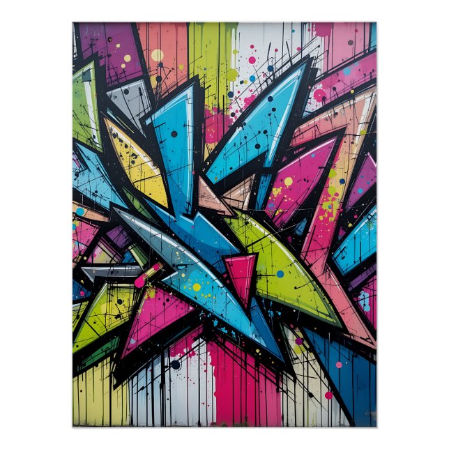 Póster Chaos & Harmony: Abstract Graffiti Explosion (Anverso)