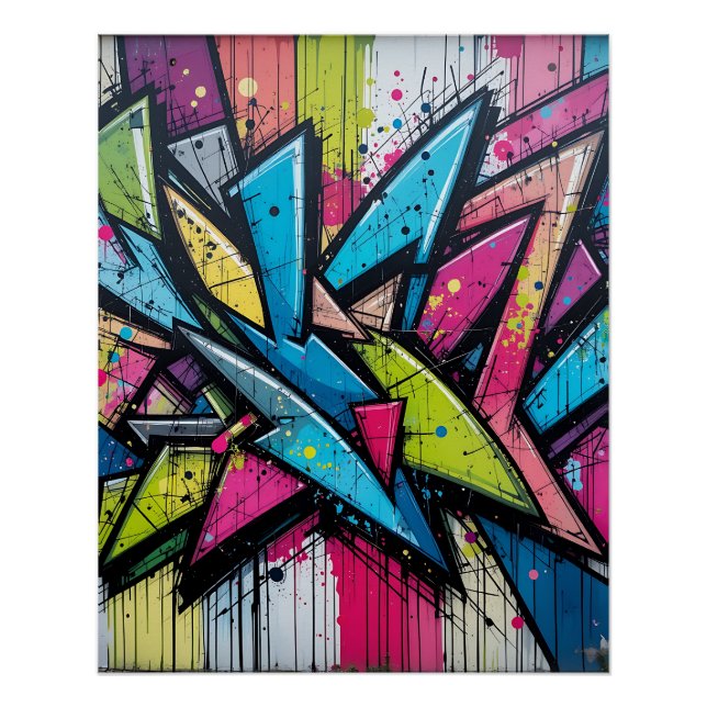 Póster Chaos & Harmony: Abstract Graffiti Explosion Poste (Anverso)