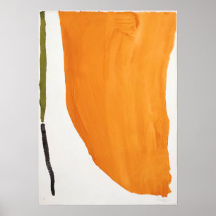 Póster Chaparrón naranja - 1970 - Helen Frankenthaler