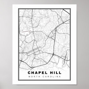 Póster Chapel Hill Map