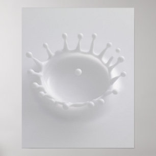 Póster Chapoteo de la leche