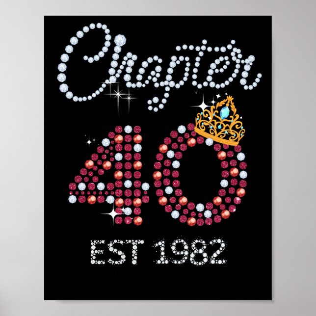 Póster Chapter 40 Years EST 1982 40Th Birthday (Frente)