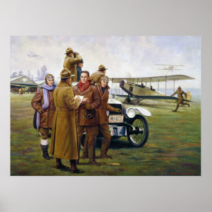 Póster Chaquetas de rastro en el cielo de Woodi Ishmael