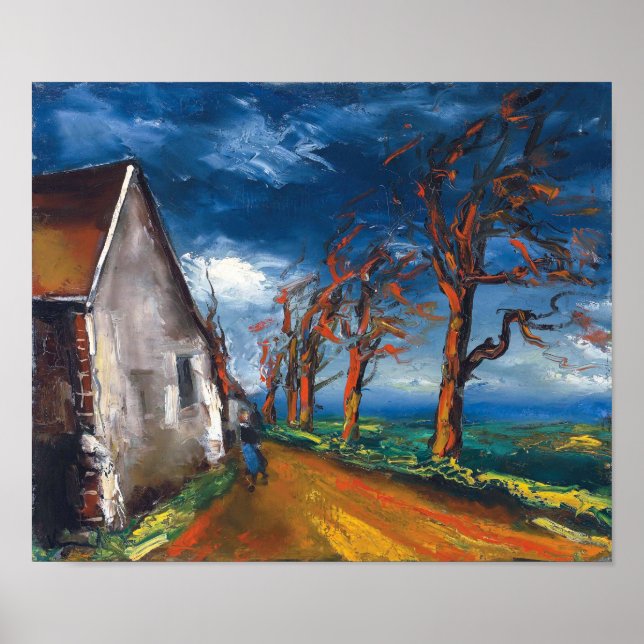 Póster Character on a Village St. | Maurice de Vlaminck | (Frente)