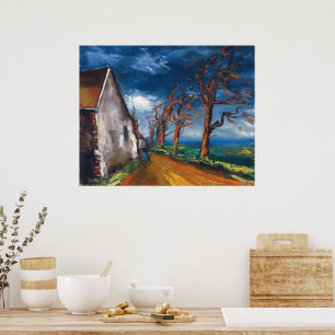 Póster Character on a Village St. Maurice de Vlaminck