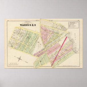 Póster Charca larga e iglesia baptista de la calle de