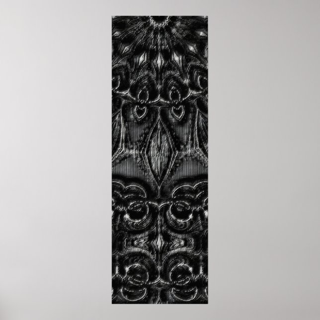 Póster Charcoal Mandala  Poster (Frente)