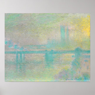 Póster Charing Cross Bridge, Londres (1901)