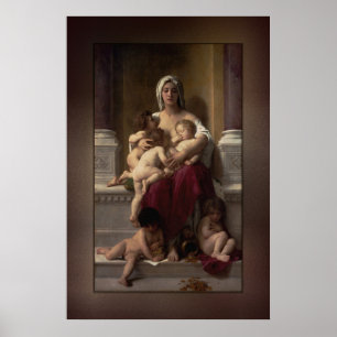 Póster Charity by William Adolphe Bouguereau