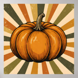 Póster Charla de calabaza de sol