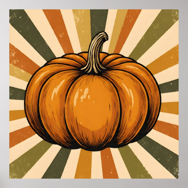Póster Charla de calabaza de sol (Frente)