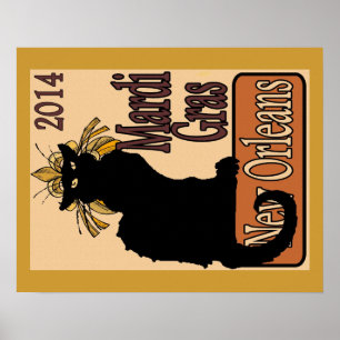 Póster Charla del carnaval Noir