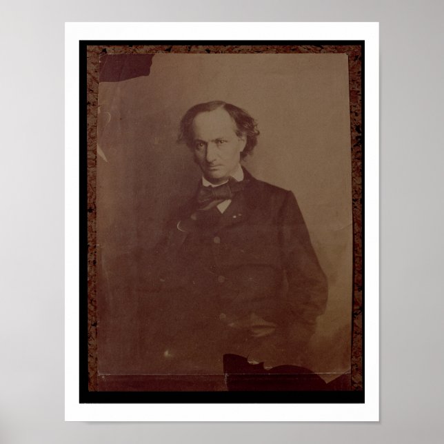 Póster Charles Baudelaire (1820-1867), poeta francés, esc (Frente)