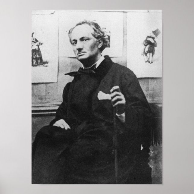 Póster Charles Baudelaire con grabados, c.1863 (Frente)