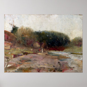 Póster Charles Conder en el río Yarra, cerca de Heidelber