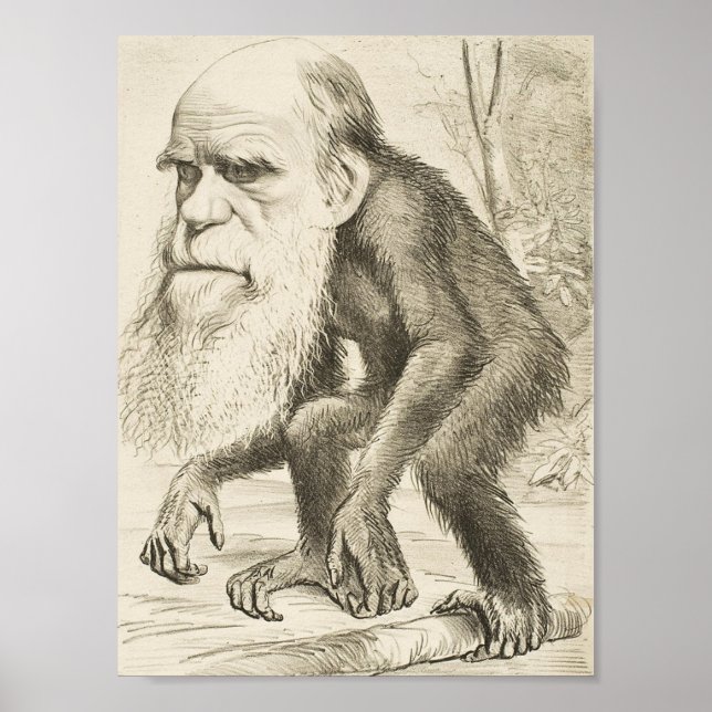 Póster Charles Darwin (Frente)
