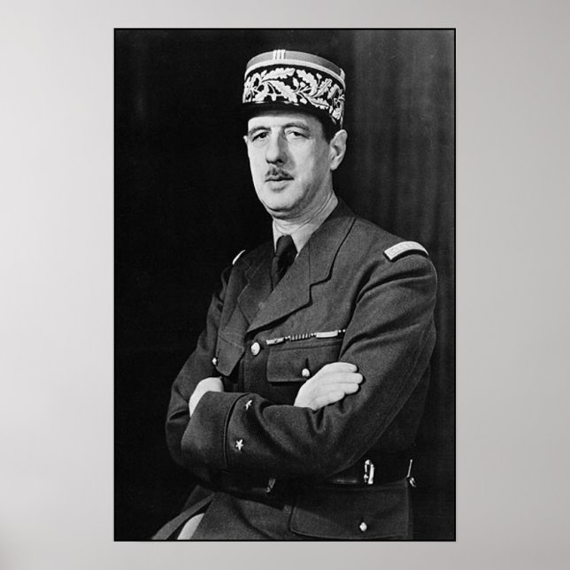 Póster Charles de Gaulle (Frente)
