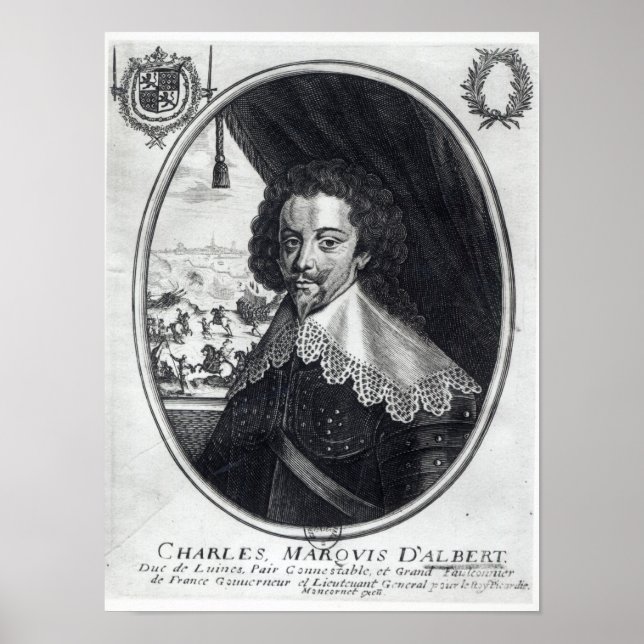 Póster Charles de Luynes Marquis d'Albert (Frente)